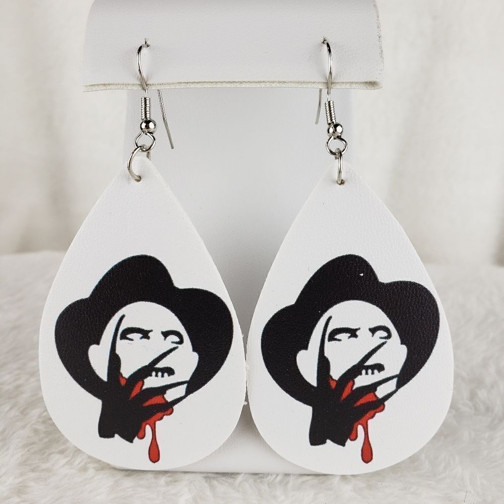 Freddy Krueger Face Earrings